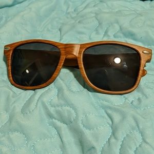 Wood frame sunglasses